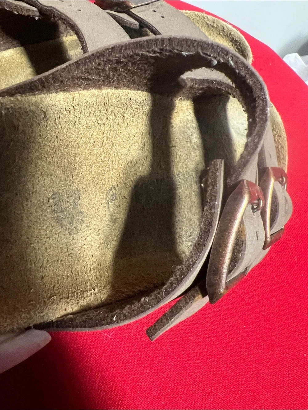 Birkenstock Kids Brown Double-Strap Sandals with Metallic Buckles